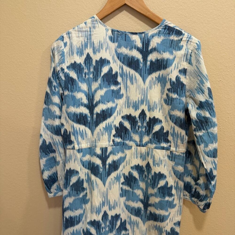 Tuckernuck Olivia James The Label Blue Cotton Long Sleeve Maxi Dress Small - Picture 6 of 14
